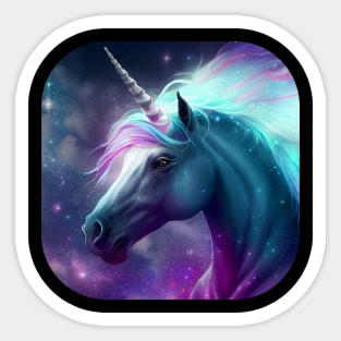 Glowing Astral Spirit Unicorn Sticker